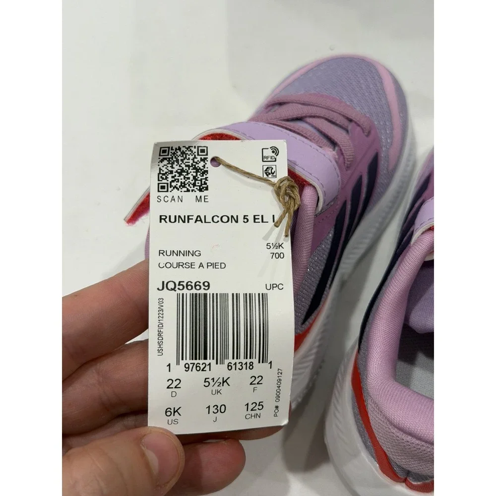 ADIDAS Runfalcon 5 Shoes Kids Plus Size 6K Toddler little girls slip on sneakers